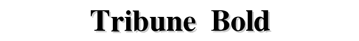 Tribune Bold font